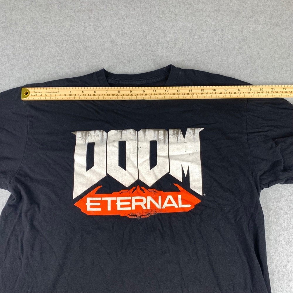 Bethesda Doom Eternal T-Shirt Mens Large Black Graphic Video Game Tee - Picture 4 of 7